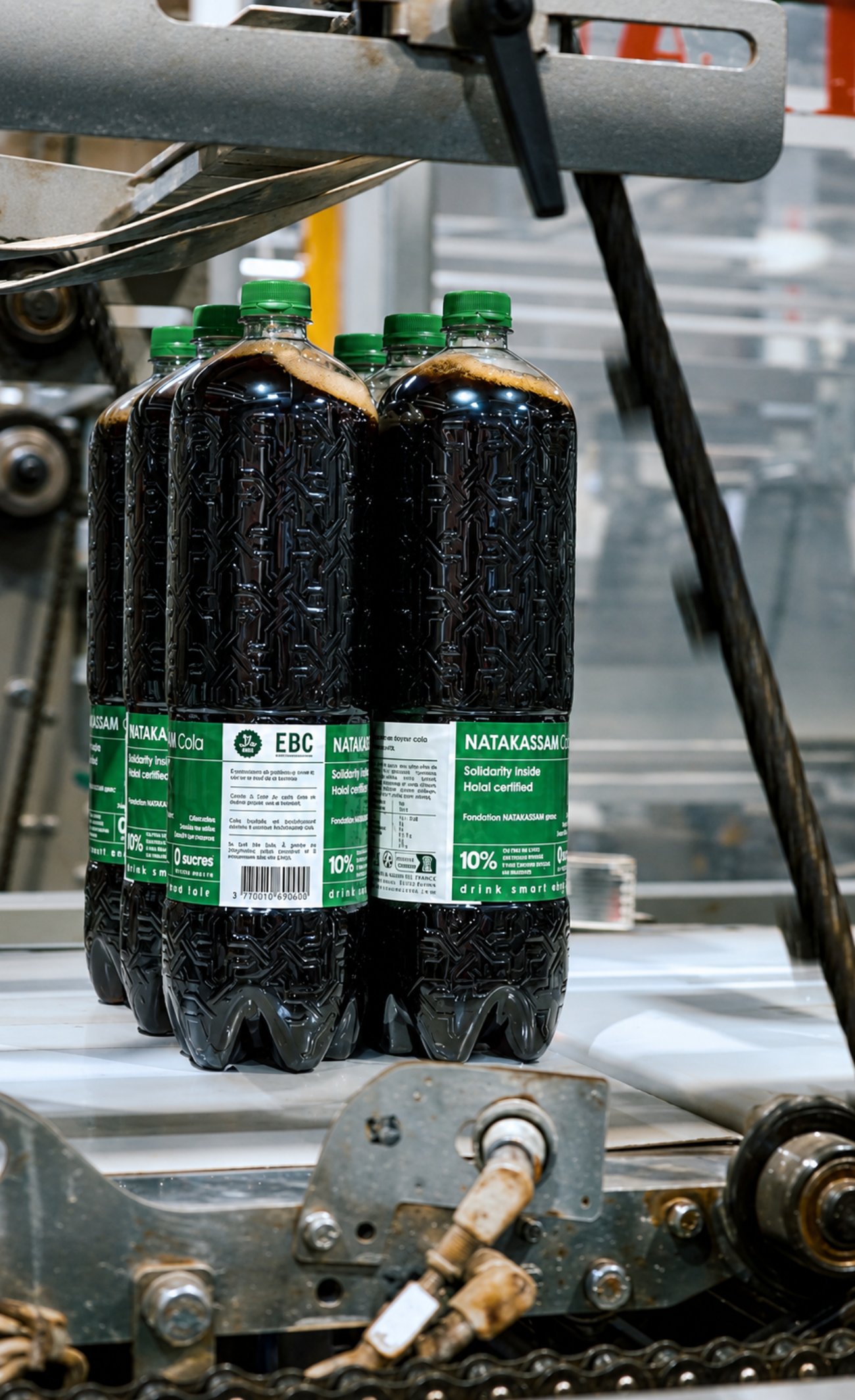 Bouteilles conditionnées côte à côte